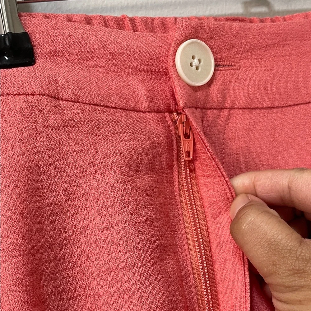 Part Two Sibille Wide-Leg Coral Pants in Porcelain Rose - Picture 11 of 15